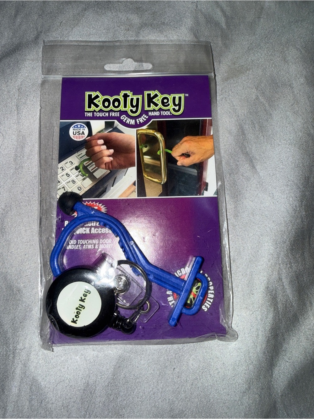 Touch-Free Hand Tool - Blue Kooty Key